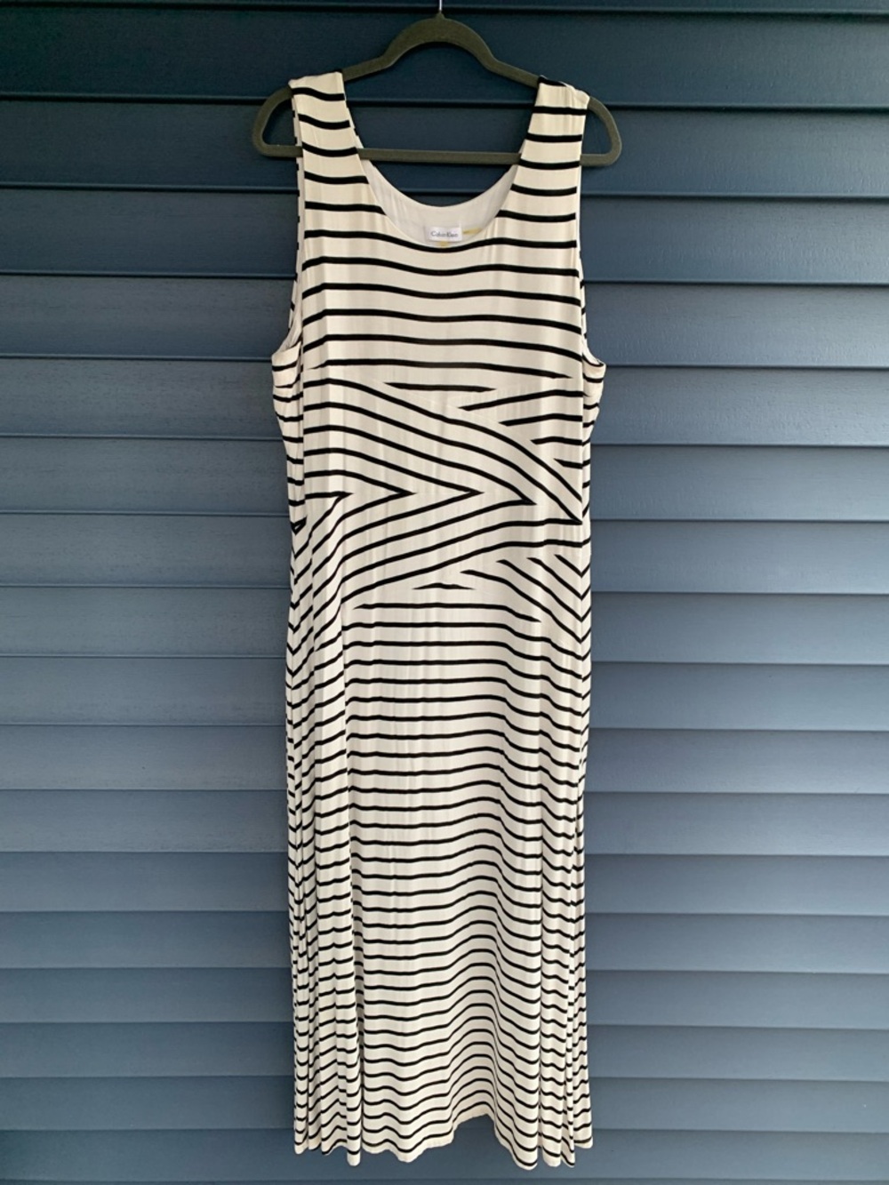 Calvin Klein Black and White Maxi Dress